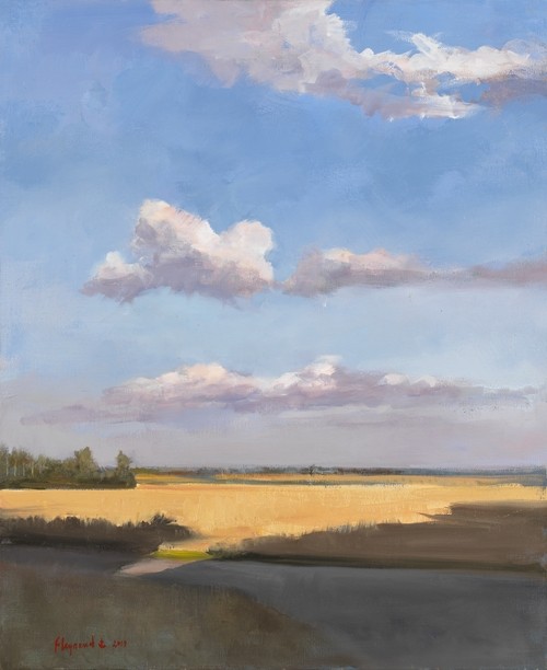 legrand fin du jour en beauce hst 61x50 cm 2019